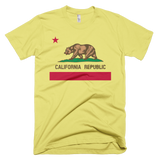 California State Flag t-shirt | Bear Flag tee - LEMON YELLOW