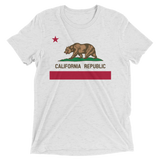 California State Flag t-shirt | Bear Flag tee - WHITE