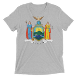 New York flag t-shirt | Coat of Arms of New York tee - GREY