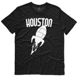 Houston t-shirt | Vintage Style Rocket tee - BLACK