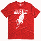 Houston t-shirt | Vintage Style Rocket tee - RED