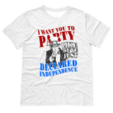 Independence Day t shirt - Uncle Sam 4th of July tee - WHITE