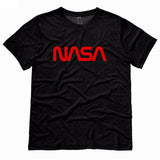 NASA worm logo t-shirt - BLACK