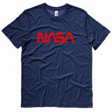 NASA worm logo t-shirt - NAVY