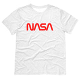 NASA worm logo t-shirt - WHITE