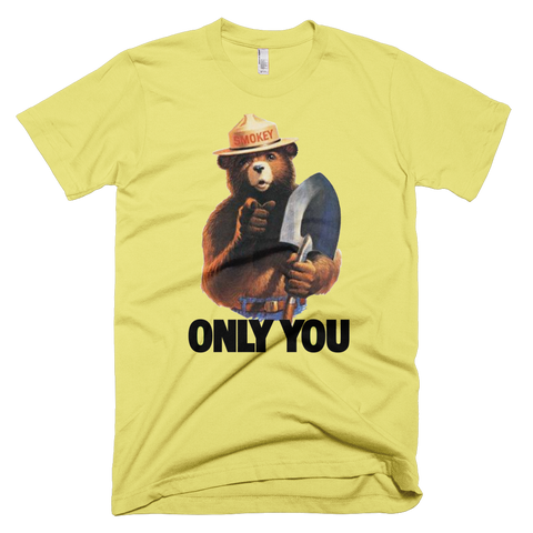 Smokey Bear t-shirt | ONLY YOU tee - LEMON