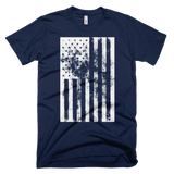 American Flag distressed t-shirt | USA tee - NAVY