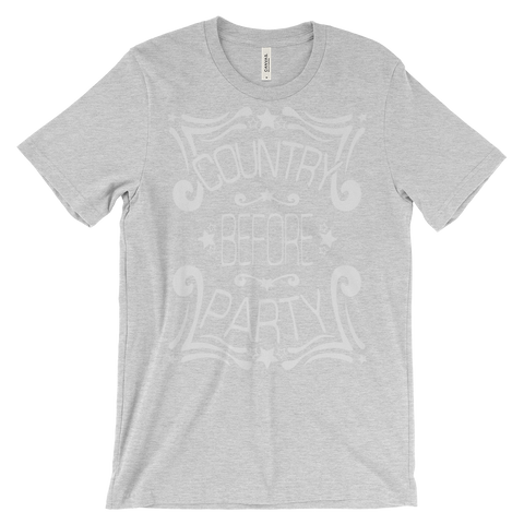 Country Before Party t-shirt | Political tee - GREY
