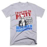 Independence Day t shirt - Uncle Sam 4th of July tee - GREY
