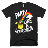 St Patrick's Day Party Like A Leprechaun t-shirt - BLACK